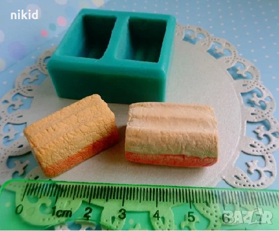 маршмелоу силиконов молд форма фондан шоколад гипс смола декор, снимка 1
