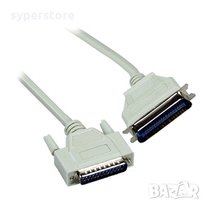 Кабел за принтер LPT DB25 Мъжко - Женско 1.8 метра Digital One SP01434 Printer cable, снимка 1