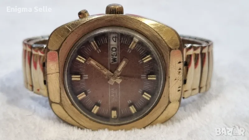 Съветски часовник SLAVA Automatic 27 jewels, снимка 1