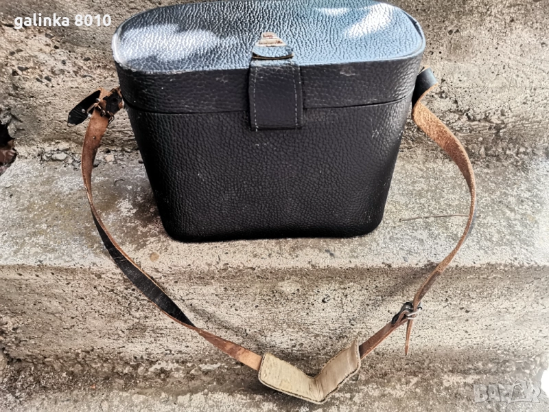 Стара кожена фотографска чанта, снимка 1