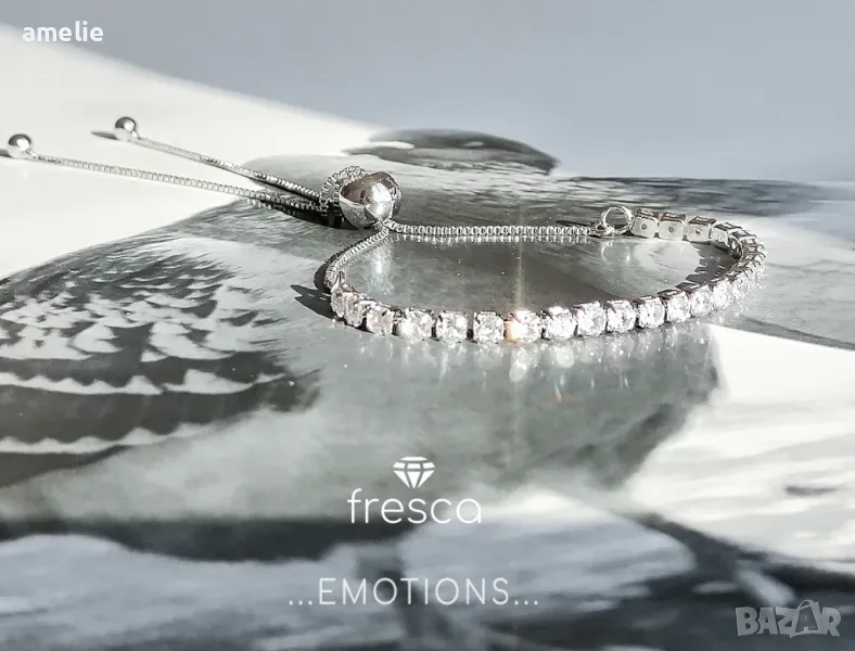 Ново! Дамска гривна Stamp ale 925 Fresca Moissanite Exclusive. , снимка 1