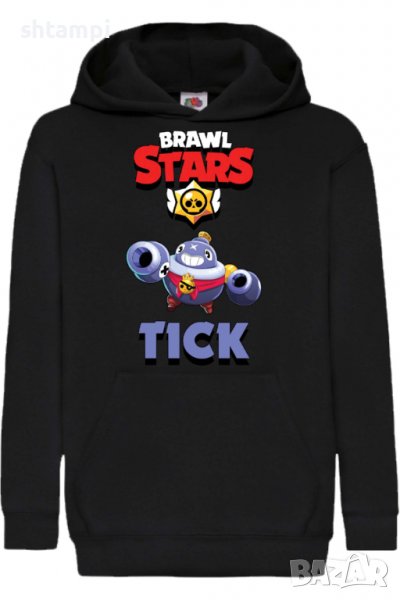 Детски Суитчър/Суитшърт Tick,Brawl Stars,Игра,Подарък,Изненада,Забавление,Рожден Ден, снимка 1
