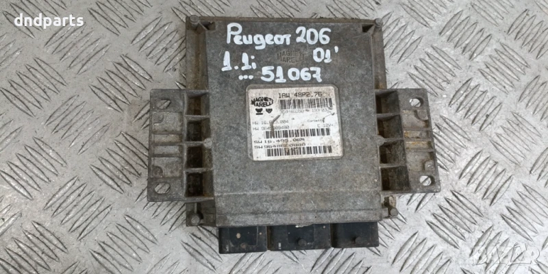 Компютър Peugeot 206 1.1i 2001г. IAW48P2.76 9645989480 , снимка 1