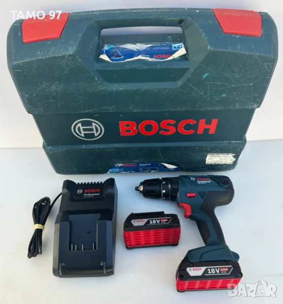 BOSCH GSB 18V-21 - Ударен акумулаторен винтоверт 18V, снимка 1