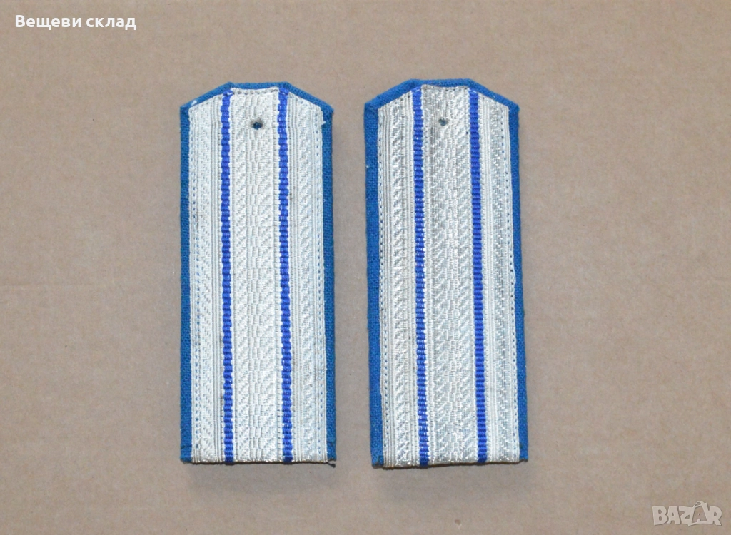Старши офицерски сърмени пагони МВР Пожарна , снимка 1