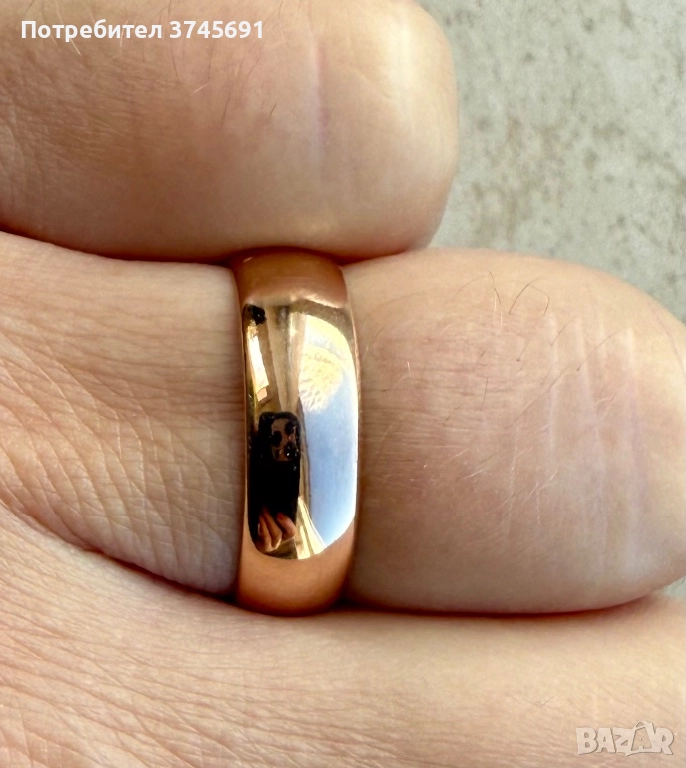 Руска златна халка 5.16гр, снимка 1