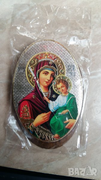ИКОНА НА БОГОРОДИЦА ПЪТЕВОДИТЕЛКА С МАГНИТ, снимка 1