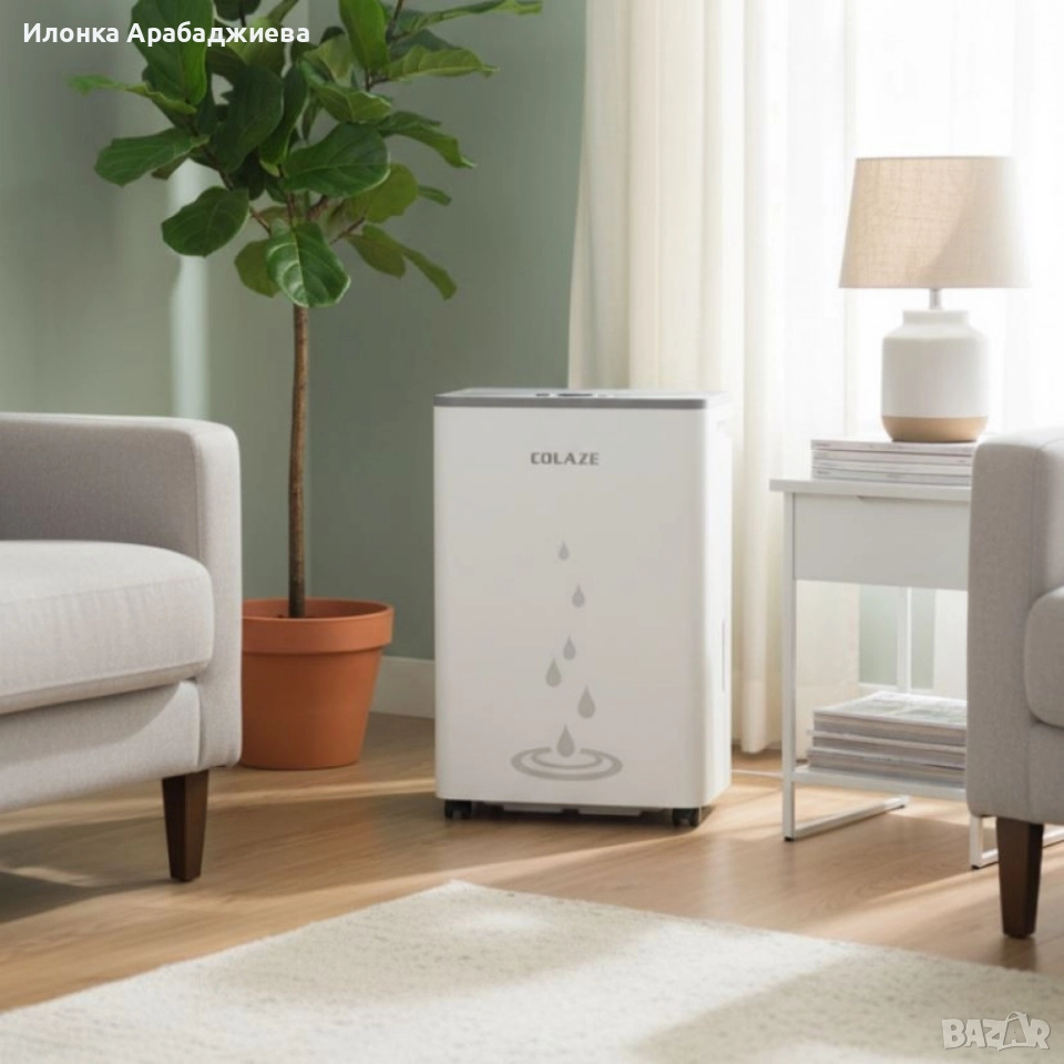 Влагоуловител COLAZE за мазе – Тихо и ефективно решение срещу влага, мухъл и конденз, снимка 1