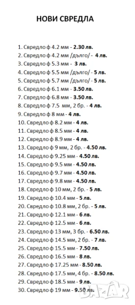 Продавам нови и втора употреба свредла, снимка 1