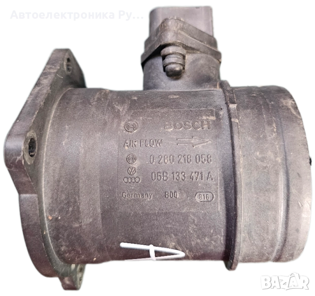 Дебитомер за AUDI A4 2.0 FSI AIR FLOW METER ,06B133471A 0280218058, 06B 133 471 A, 0 280 218 058, снимка 1