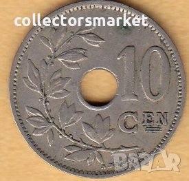 10 сантима 1924, Белгия, снимка 1