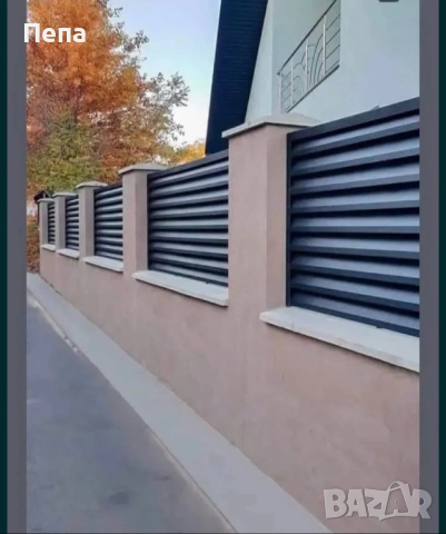 Метална ограда тип щора, снимка 2 - Железария - 53095329