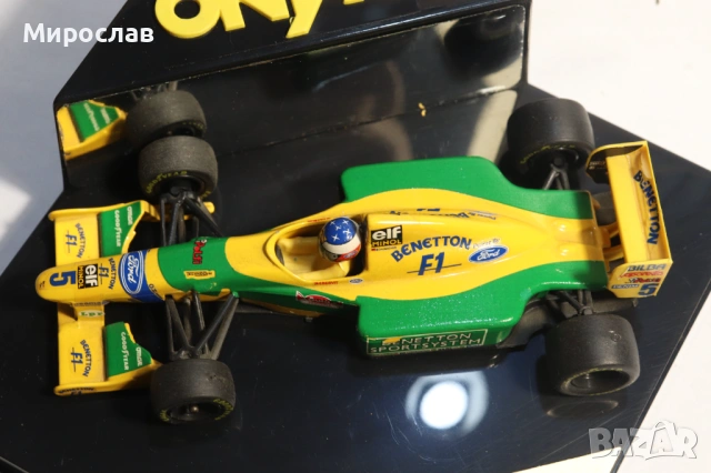 1:43 ONYX BENETTON FORD SCHUMACHER БОЛИД ФОРМУЛА F1, снимка 5 - Колекции - 53445244