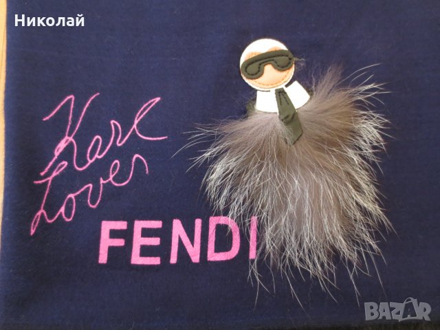 Fendi Karl Lagerfeld шал, снимка 6 - Шалове - 35533278