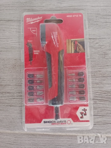 Milwaukee ъглов накрайник за винтоверт и импакт с 10 бита