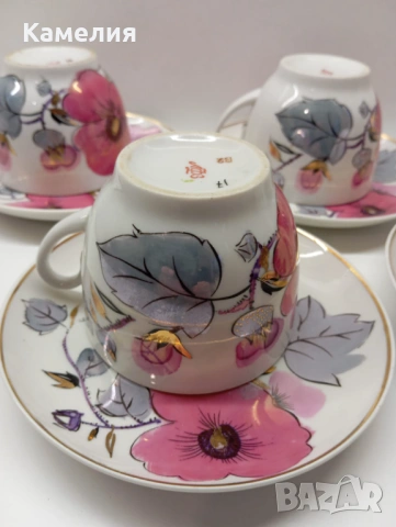 Руски порцелан , снимка 8 - Чаши - 53520863