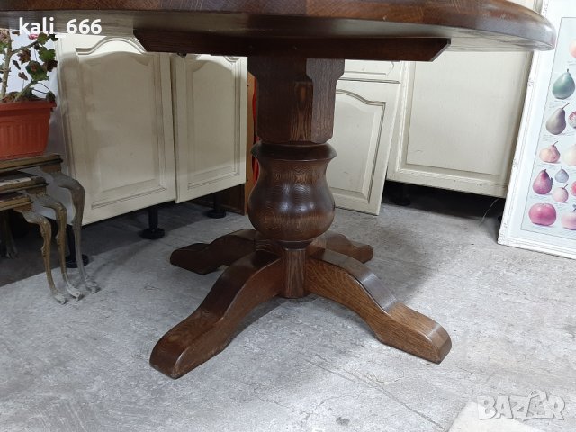 Масивна трапезна маса внос от Холандия , снимка 6 - Маси - 40025010