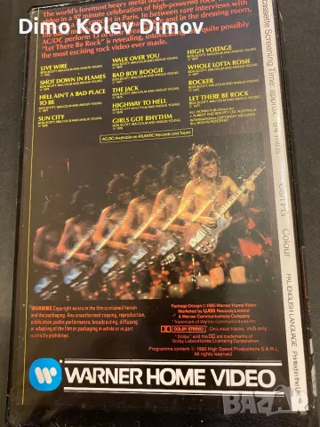 AC/DC Видео касета. Оригинал., снимка 2 - Други музикални жанрове - 48515361