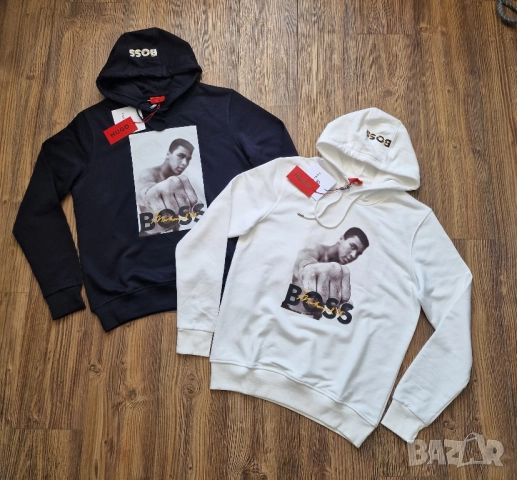 Мъжки суитчър HUGO BOSS & MOHAMMED ALI размер S M L XL 2XL, снимка 8 - Суичъри - 51709609