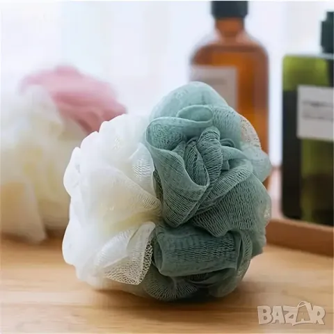 Мрежеста гъба за баня двуцветна, снимка 3 - Други - 49167727