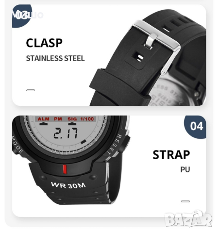 Мъжки спортен електронен часовник SYNOKE -63% НАМАЛЕНИЕ, снимка 6 - Мъжки - 44878332