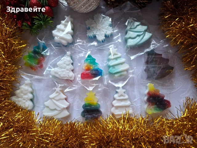 Бюджетни глицеринови сапунчета за Коледните празници, снимка 8 - Коледни подаръци - 52730199