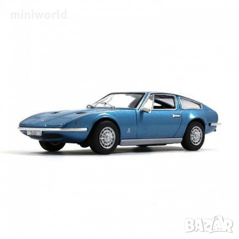 Maserati Indy GT 1968 - мащаб 1:43 на DeAgostini моделът е нов в блистер Изработен от метал, снимка 1 - Колекции - 32992882