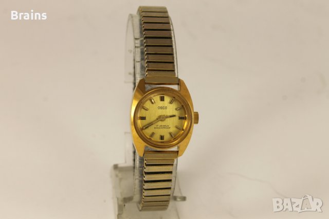 Позлатен Немски Дамски Часовник OSCO 1960's, снимка 2 - Антикварни и старинни предмети - 40153801