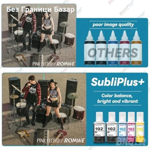 Нови Мастилници 102 BKCMY за EcoTank принтери Тонер касети Epson, снимка 4 - Консумативи за принтери - 49278717