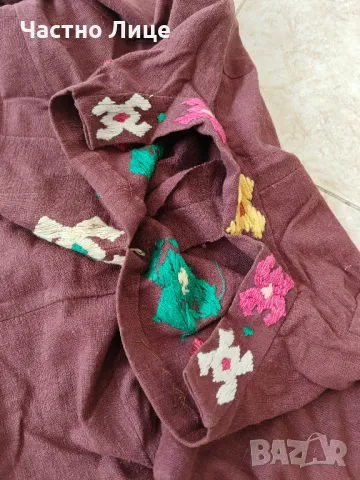 Старинна Дамска Рокля Носия Ръчна Изработка 1940те г, снимка 4 - Антикварни и старинни предмети - 50243285