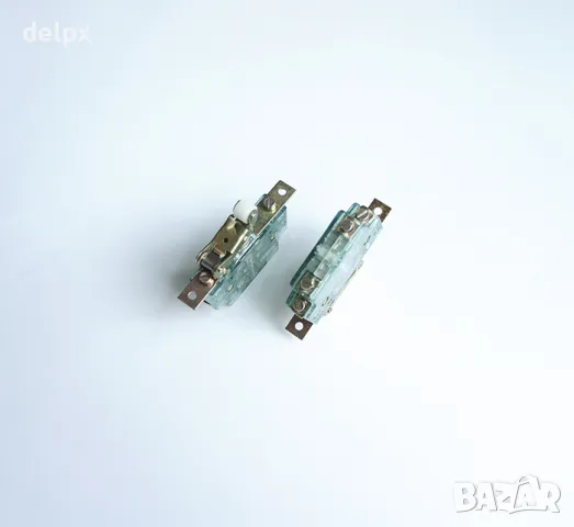 Ключ шау-бау с ролка незадържащ НО зелен 250V 16A, снимка 1