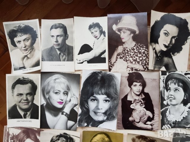Стари картички на певци и актьори от  60те годинии-50 броя, снимка 2 - Филателия - 35530607
