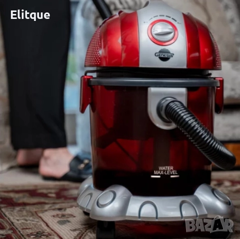 Прахосмукачка с воден филтър Voltz, 1200W-1400W, 15л., Червена, снимка 5 - Прахосмукачки - 52862720