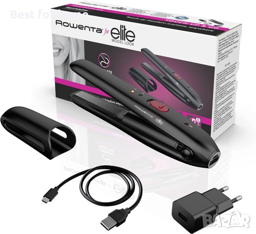 Rowenta Nomad For Elite Touch-up & Go,Керамична преса за коса,акумулаторна батерия,200градуса
