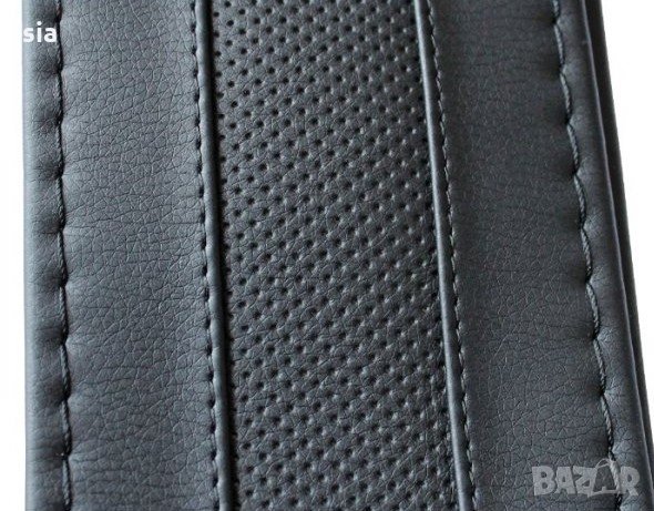 Калъф шиещ, гладка черна кожа с релеф и черен конец, снимка 3 - Аксесоари и консумативи - 34911779