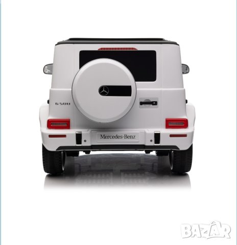 Акумулаторна кола Licensed Mercedes Benz G500 White, снимка 5 - Детски велосипеди, триколки и коли - 43836708