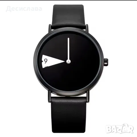 Арт часовник с кожена каишка, снимка 3 - Други - 43511315