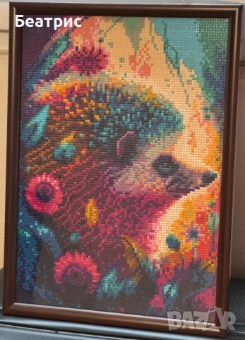 Диамантени гоблени с кръгли мъниста-животни, снимка 5 - Гоблени - 52566011