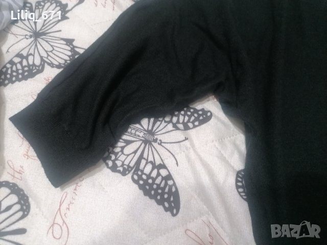 Блуза 48/50 размер черна , снимка 4 - Блузи с дълъг ръкав и пуловери - 43913027