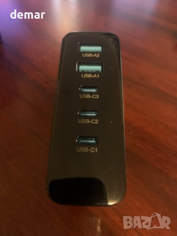 LUOCAI 140W USB C зарядно устройство, 5-портово GaN, снимка 8 - Друга електроника - 43960811