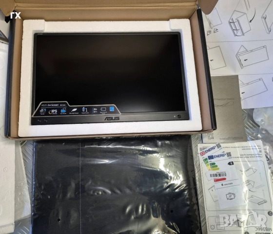  Монитор Asus MB166C ZenScreen, IPS, 15.6", 1920x1080, 5ms, USB, снимка 4 - Монитори - 52451705