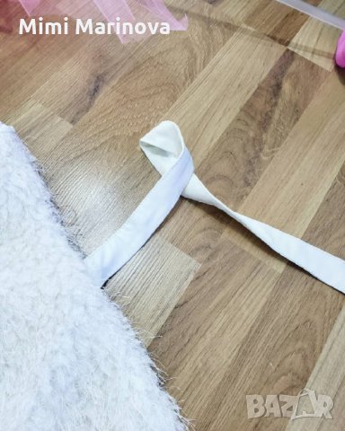 Памучен Пухен елек с кожена връзка, снимка 2 - Елеци - 32893339