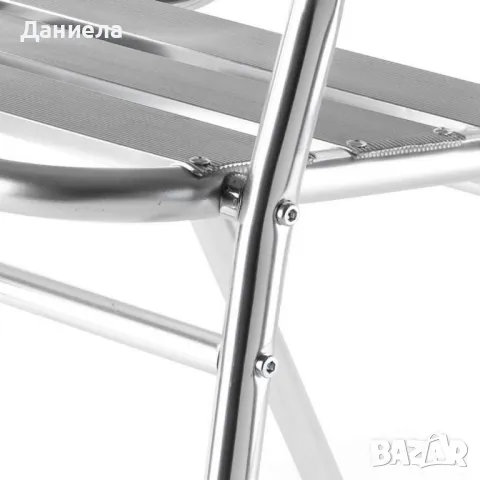 Алуминиев стол Muhler, 54x55xH74см, снимка 2 - Столове - 50277042