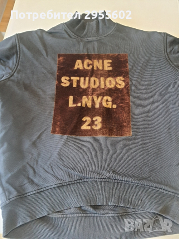 Acne studios oversize сив пуловер S, снимка 4 - Блузи с дълъг ръкав и пуловери - 44861068
