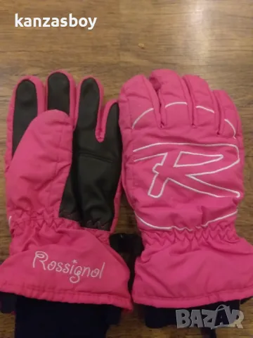 rossignol berry pink gloves - детски ски ръкавици размер -8