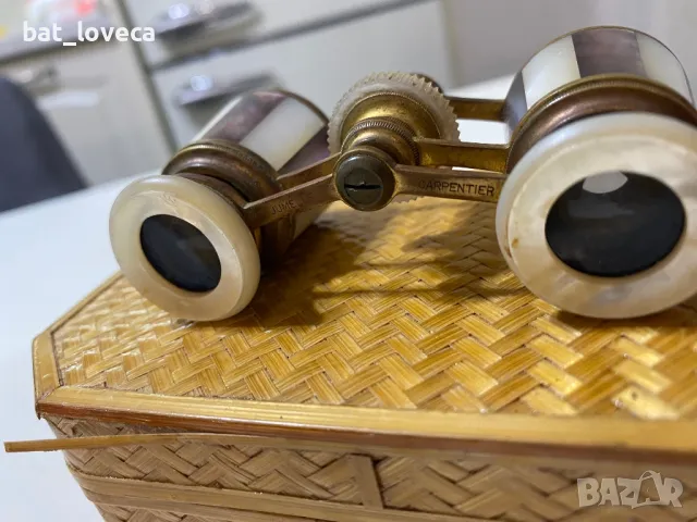 Стар  театрален бинокъл със седеф Carpentier Jumelle, снимка 4 - Антикварни и старинни предмети - 48597156
