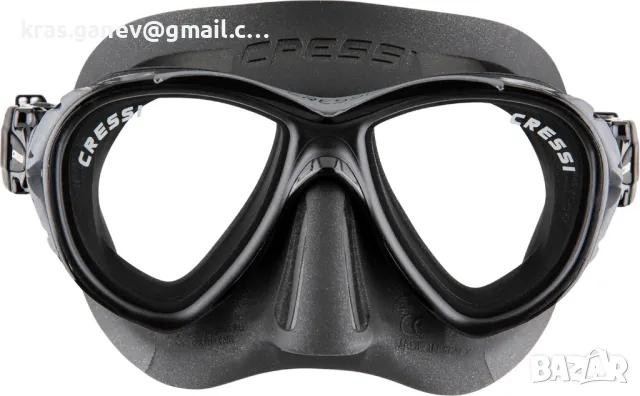 CRESSI Унисекс маска за гмуркане Naxos за възрастни против замъгляване, снимка 8 - Други спортове - 50082847