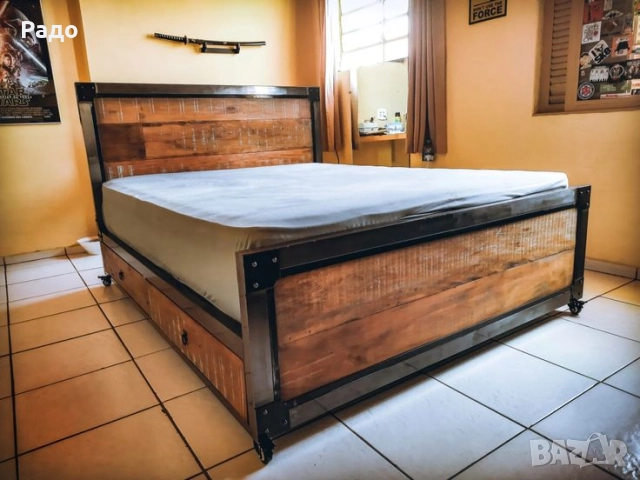 Мебели от дърво и желязо, снимка 2 - Скринове - 45481967
