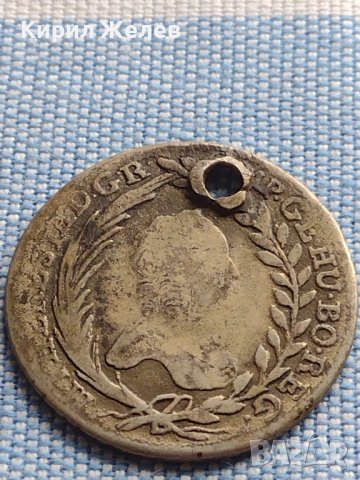 Сребърна монета 20 кройцера 1764г. Мария Терезия Кремниц Унгария 13690, снимка 4 - Нумизматика и бонистика - 42970821