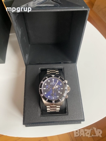 Продавам EDOX SKY DIVER 70'S CHRONOGRAPH 44MM MEN'S WATCH, снимка 3 - Мъжки - 52352213